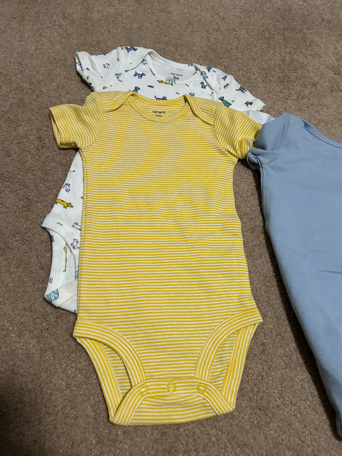 9month onesies x3 - NEW, Kids 9 Month (6-9M)