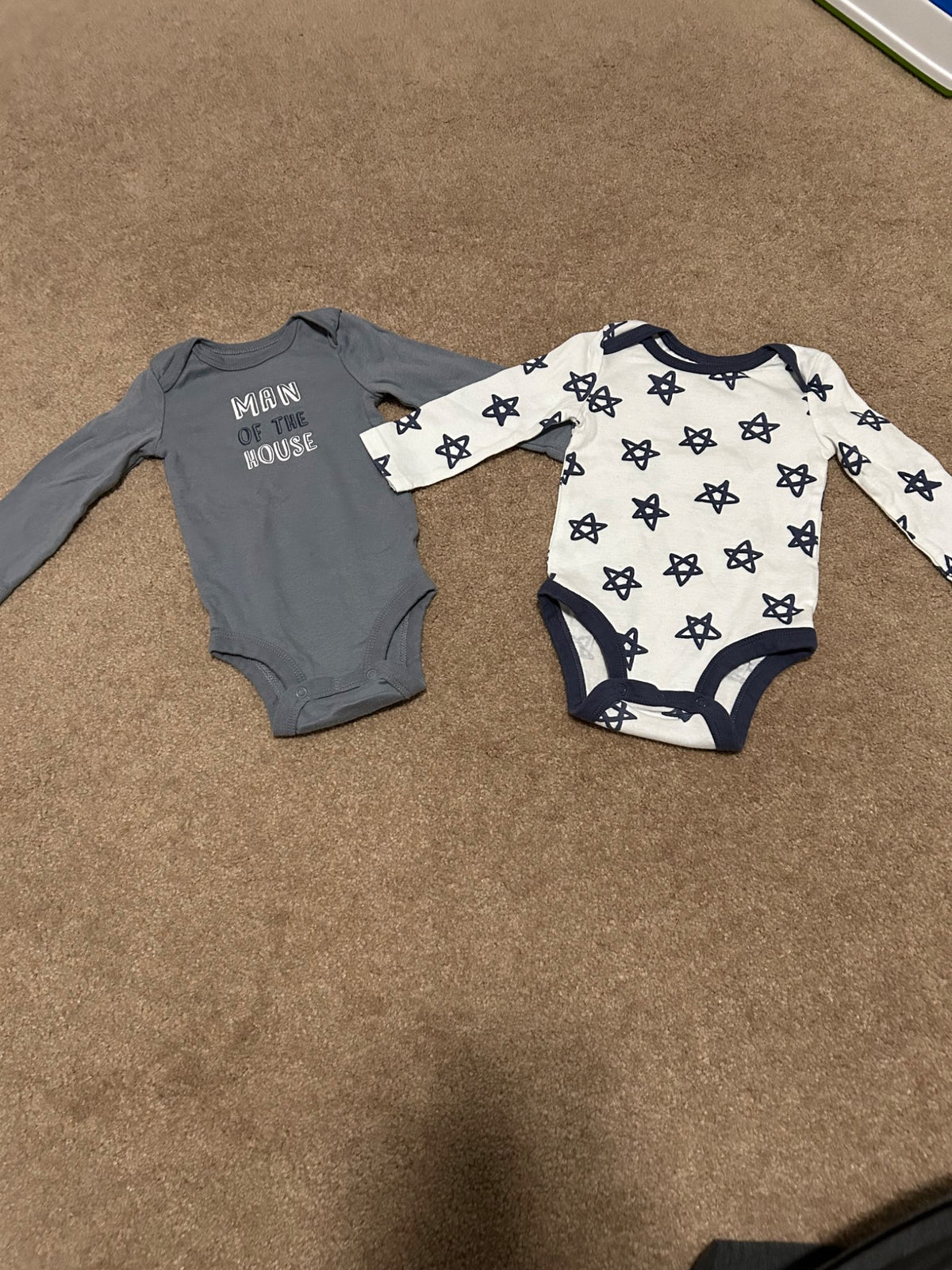 Onsies x2. Size 3-6 months, Kids 6 Month (3-6M)