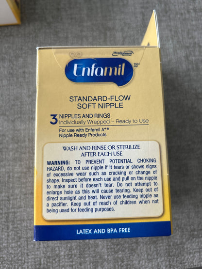 Enfamil nipples x12 & Medela quick clean steam bags x5 -New