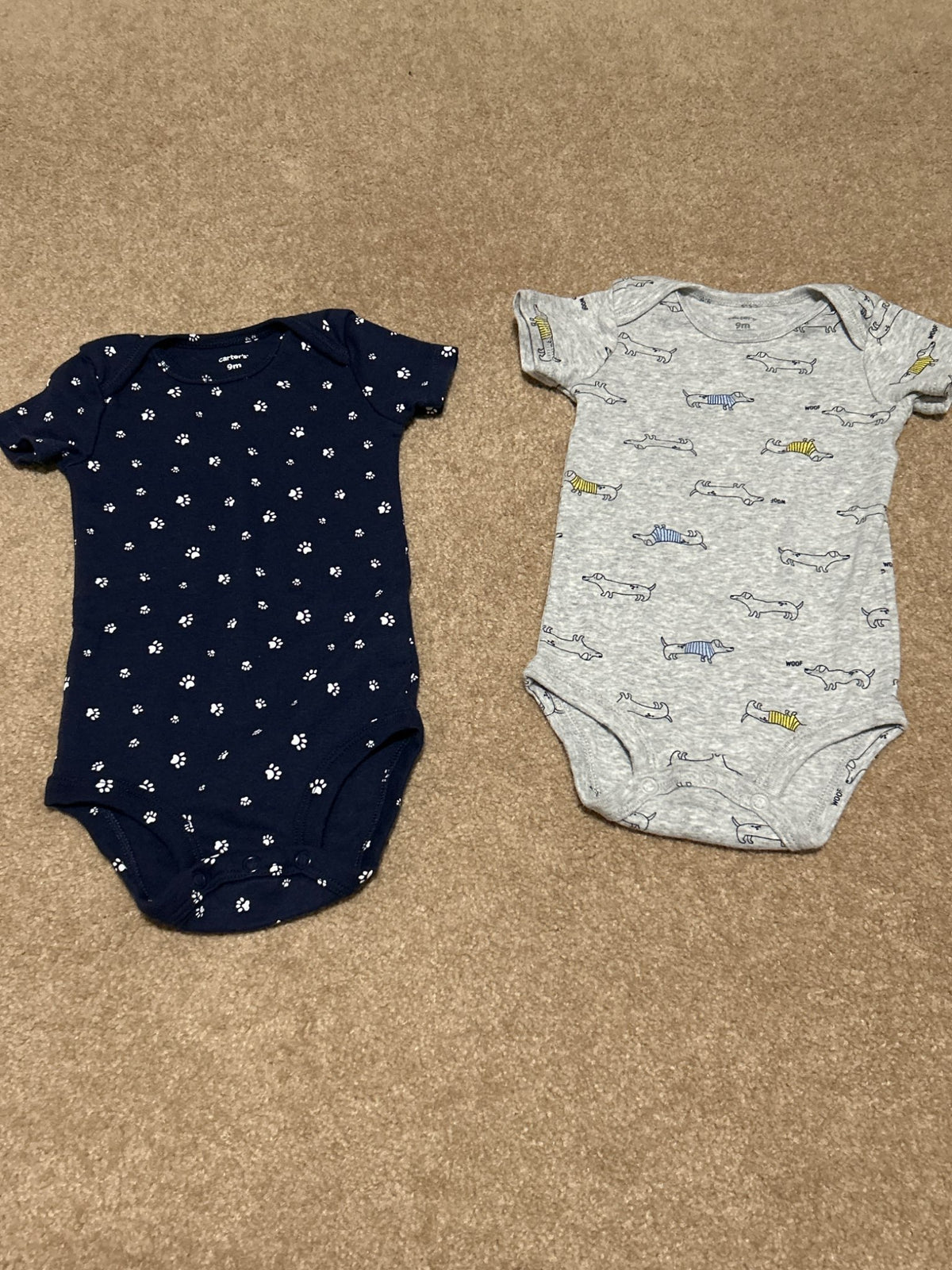 9 month onesies x2. New never worn, Kids 9 Month (6-9M)
