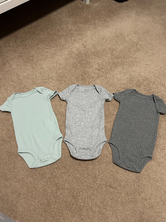 3-6 months onsies x3 - NEW, Kids 6 Month (3-6M)
