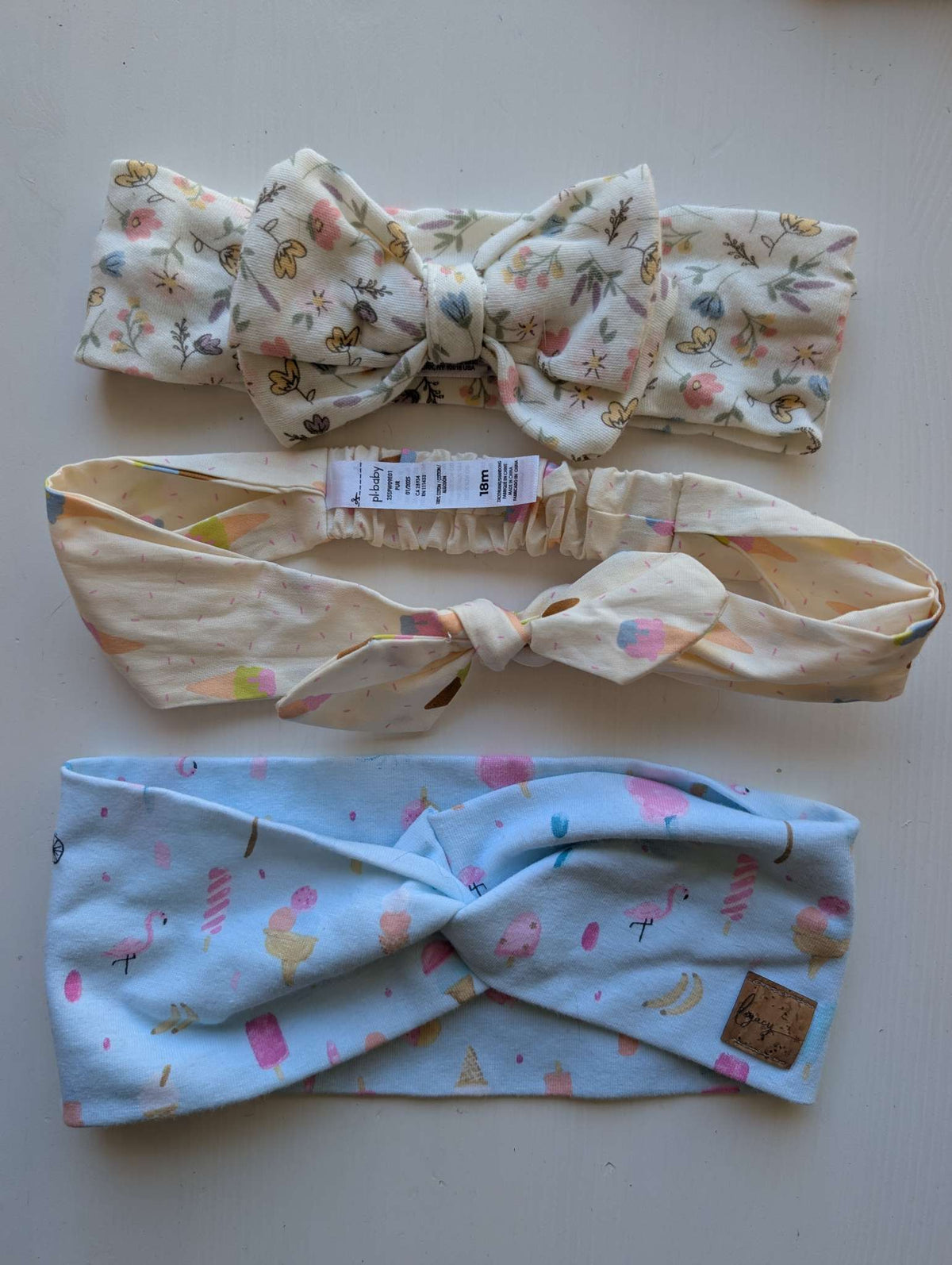 Set of 3 Toddler Headbands (Pi.Baby & Legacy) ~18M