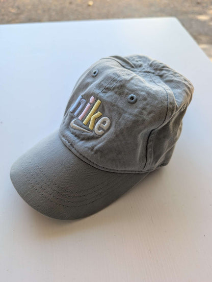 Nike Toddler Club Cap - Grey with Pastel Logo (2T-4T)