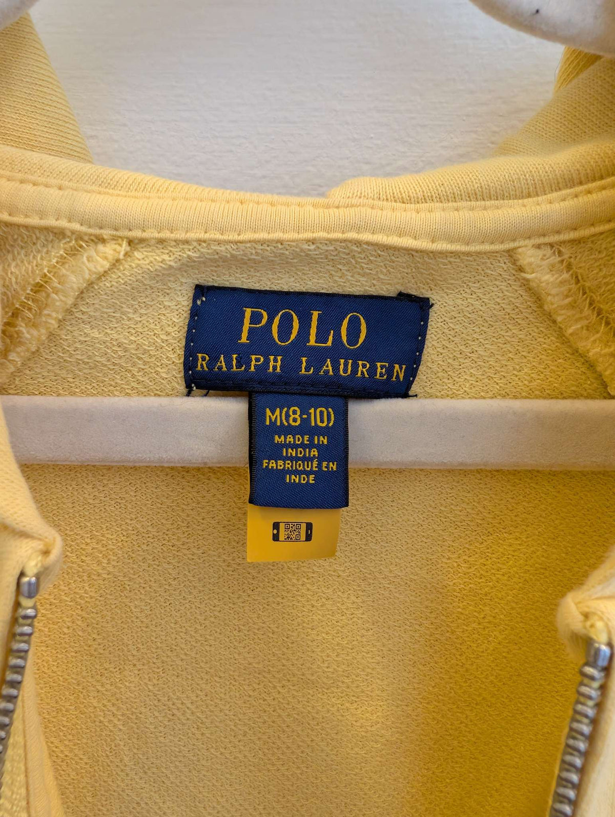 Girls Polo Ralph Lauren Yellow Hooded One Pice Romper, Size 8-10, Kids 8