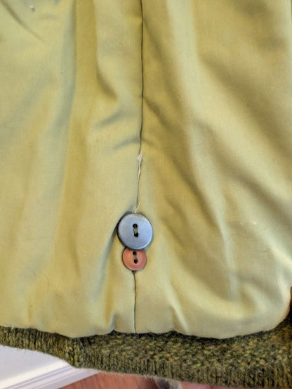 Dearbaby Knit Insulated Lined Pea Coat, olive green, kids size 4T, Kids 4/4T