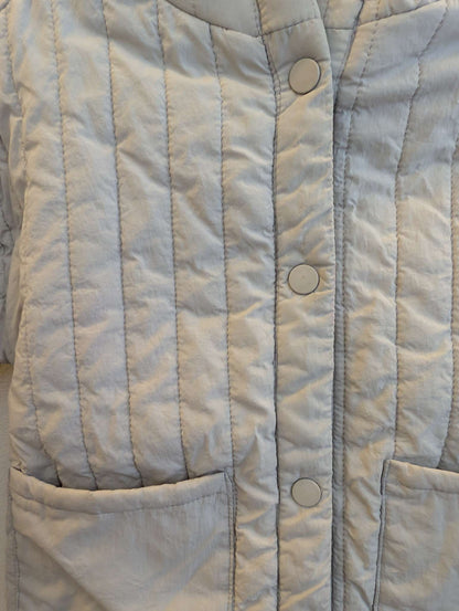 Girls Grey Quilted Zara toddler Light Spring / Fall Puffer Jacket 2T, Kids 2T