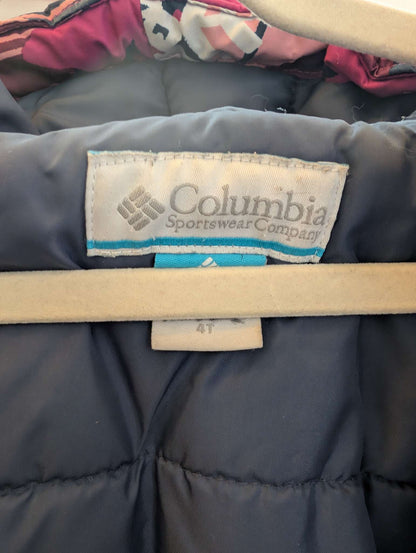 Girls Pink Winter Columbia Ski Jacket 4T, Kids 3T