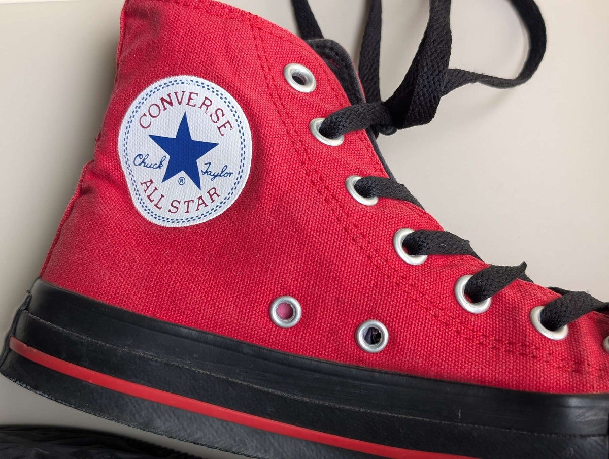 Red Converse Chuck Taylor High Tops NEW, size 4.5 junior, Shoes 4.5 (Big Kids:8–12yr)
