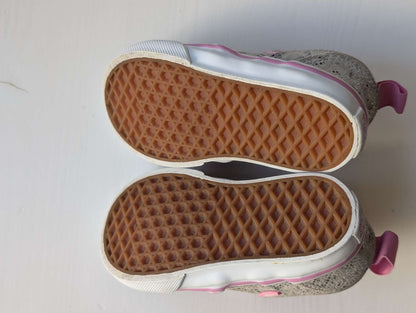 Vans Toddler girls pink and Silver Glitter Slip-On Shoes, toddler 4, Shoes 4 (Baby: 0-12 mth)