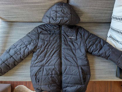 Boys Black / Camo Eddie Bauer Puffer / Sherpa Fleece Reversible Jacket size L (10/12), Kids 10