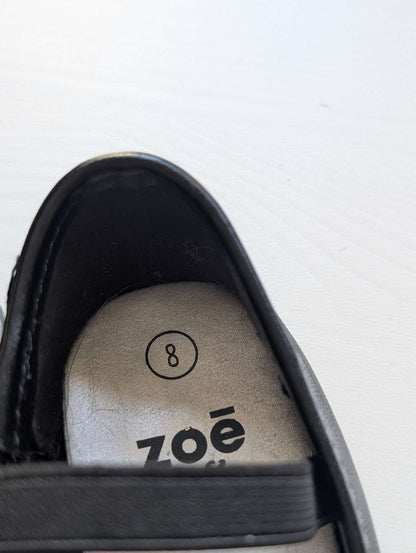 Zoe & Zac Girls Toddler Black Ballet Flats, Size 8, Shoes 8 (Toddler:2-4yr)