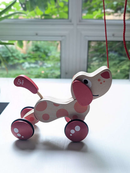 Hape Pepe the Puppy Wooden Pull Toy for Toddlers
