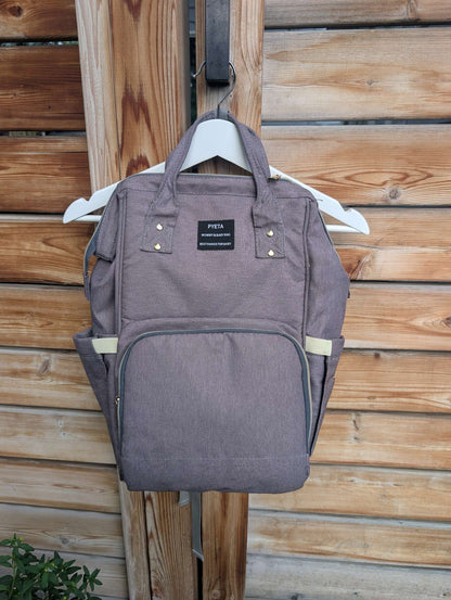 Pyeta Baby Diaper Bag Backpack, Grey, Great condition
