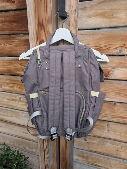 Pyeta Baby Diaper Bag Backpack, Grey, Great condition