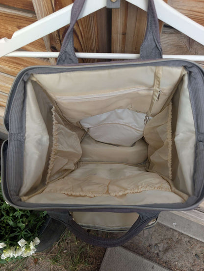 Pyeta Baby Diaper Bag Backpack, Grey, Great condition