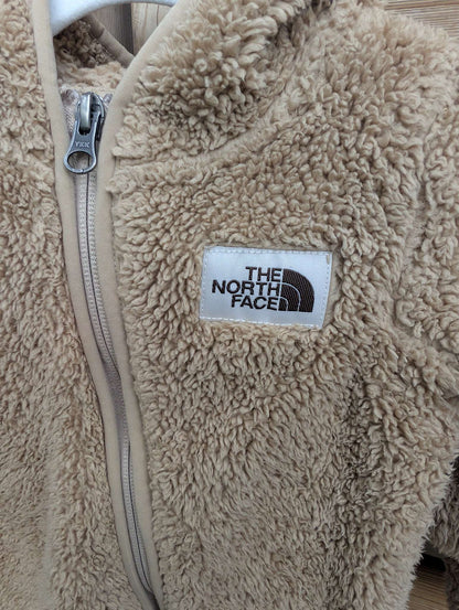 The North Face Infant Campshire One-Piece Fleece Sherpa Teddy Suit - Beige Brown 12-18M, Kids 18 Month (12-18M)