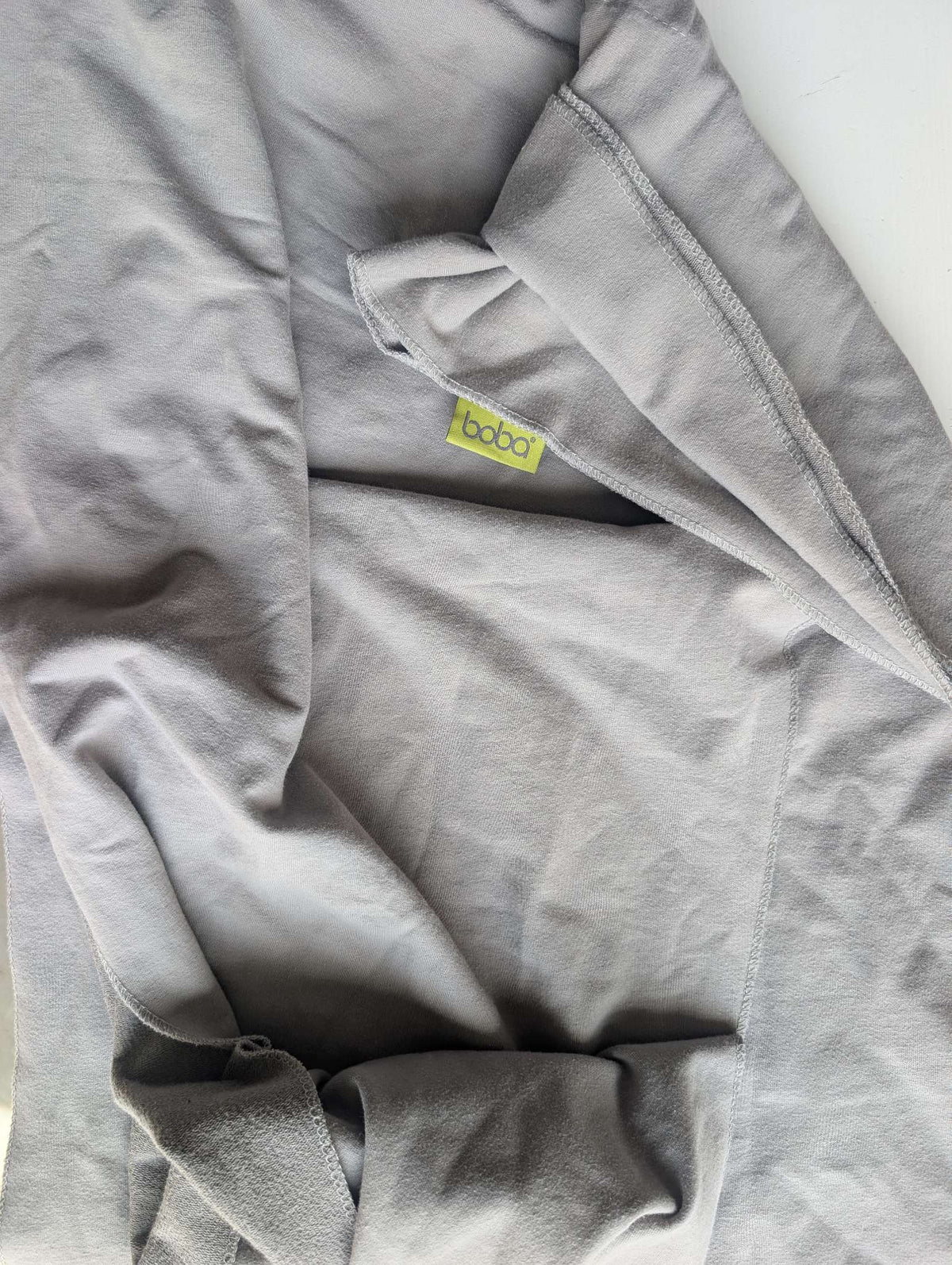 Boba Grey Stretchy Cotton Blend Baby Carrier Wrap Sling One Size