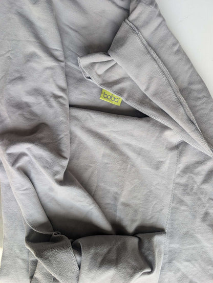 Boba Grey Stretchy Cotton Blend Baby Carrier Wrap Sling One Size