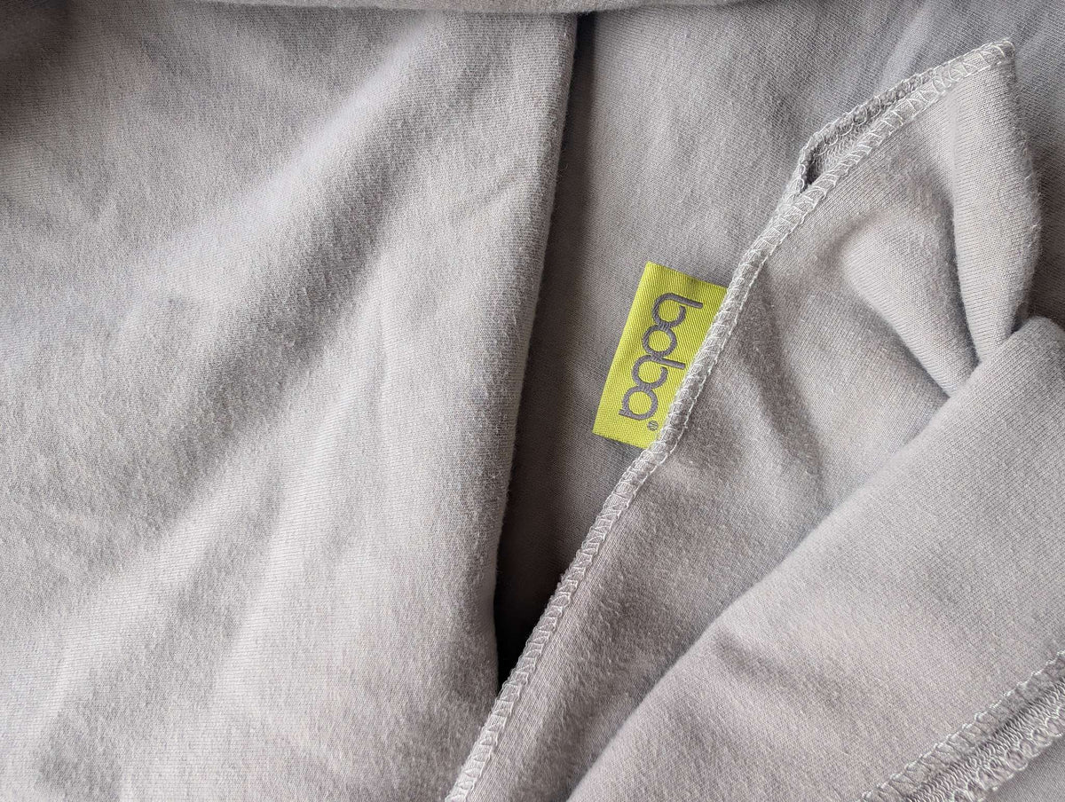 Boba Grey Stretchy Cotton Blend Baby Carrier Wrap Sling One Size