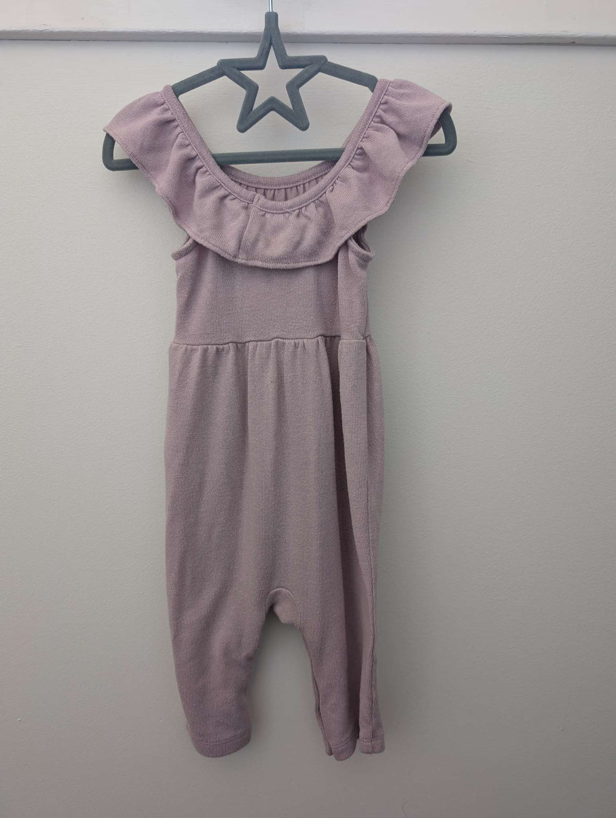 Baby Gap Pink Flutter Sleeve Pleated Knit Romper, Baby Girl 3-6 Months, Kids 6 Month (3-6M)