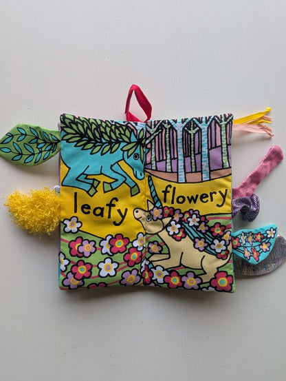 Jellycat Soft Cloth Baby Book - Unicorn Tails 0+ Months