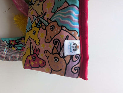 Jellycat Soft Cloth Baby Book - Unicorn Tails 0+ Months