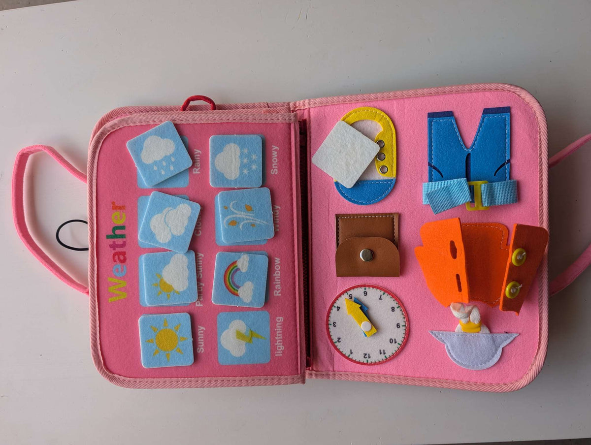 Dinosaur Felt Quiet Book / Busy Bag 1-4Y