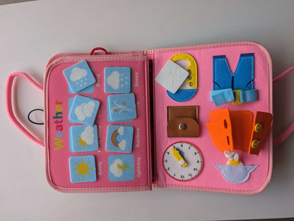 Dinosaur Felt Quiet Book / Busy Bag 1-4Y