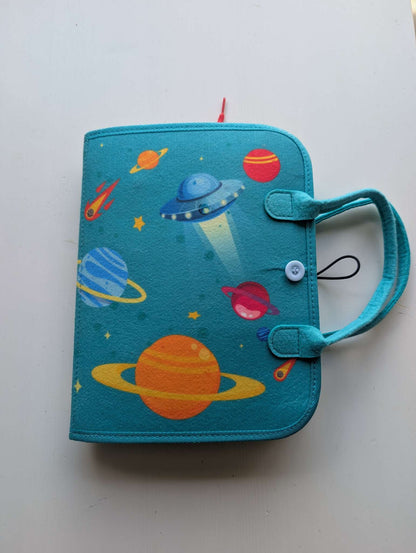 Outer Space Felt Quiet Book / Busy Bag