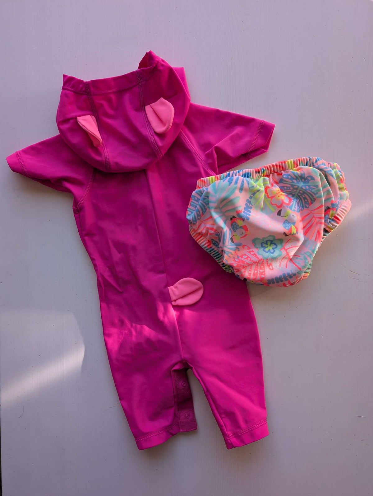 Baby Girl Pink Swimsuit Set - George 0-3M, Kids 3 Month (0-3M)