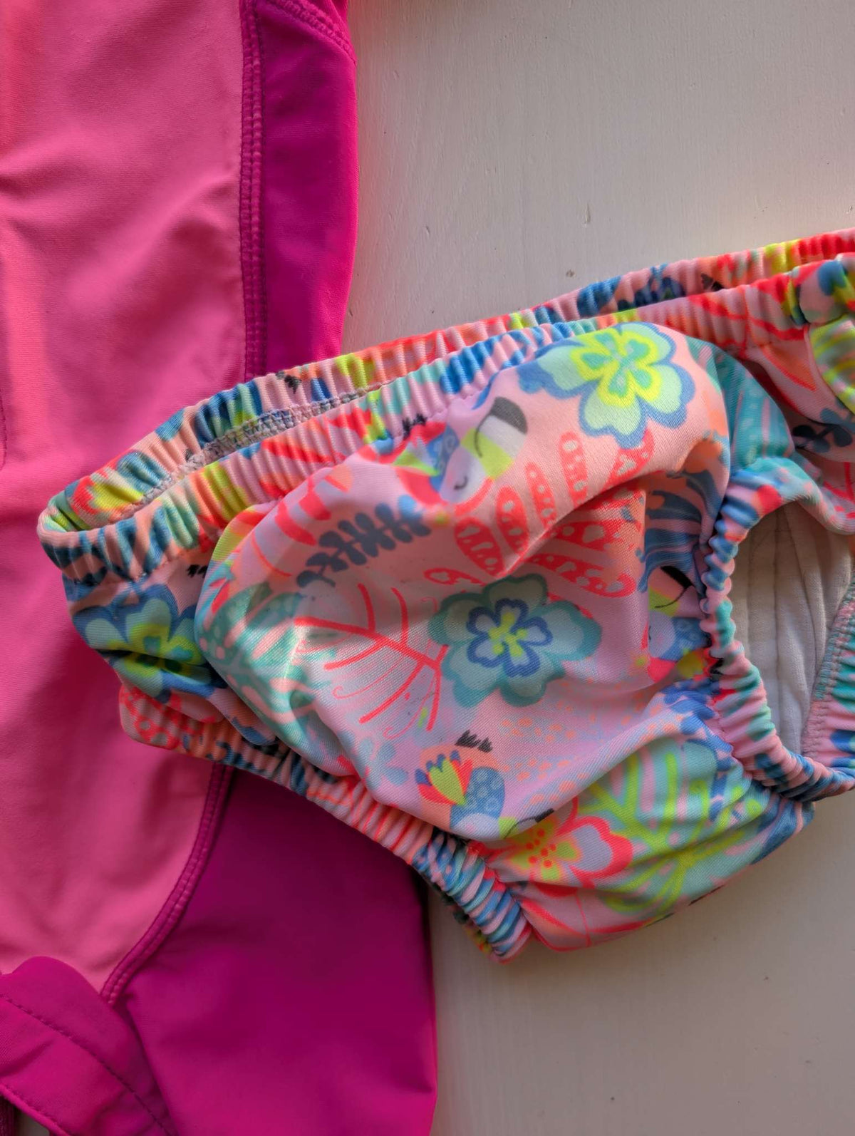 Baby Girl Pink Swimsuit Set - George 0-3M, Kids 3 Month (0-3M)