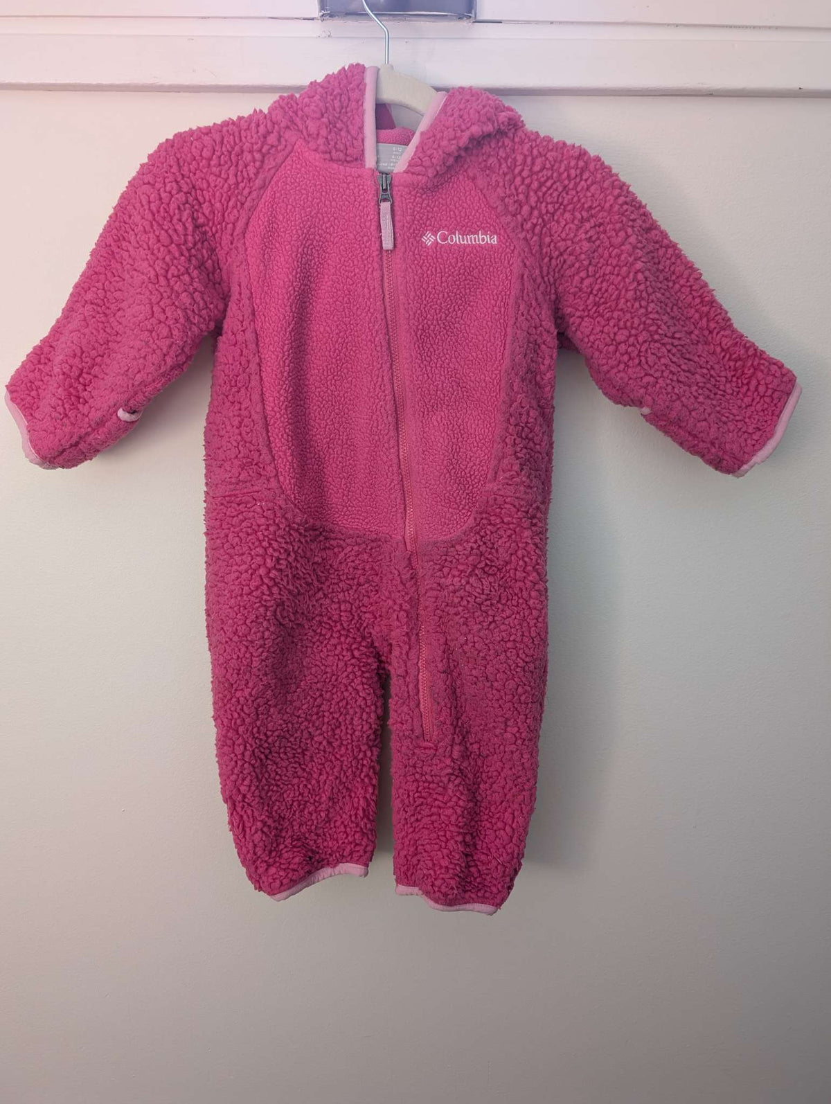 Baby Infant Girl Pink Columbia Sherpa Insulated Bunting Suit, Cat Hood, 6-12M, Kids 9 Month (6-9M)