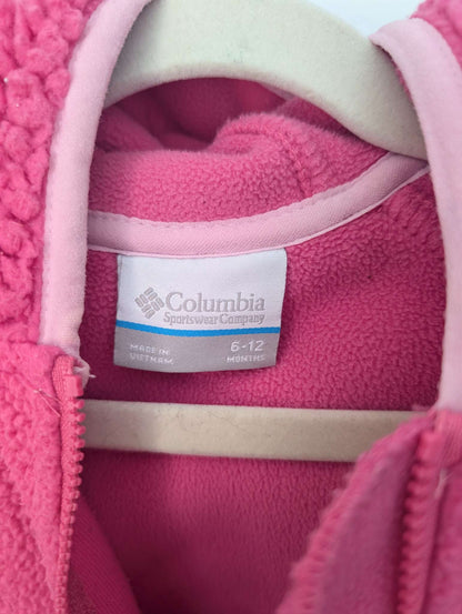 Baby Infant Girl Pink Columbia Sherpa Insulated Bunting Suit, Cat Hood, 6-12M, Kids 9 Month (6-9M)