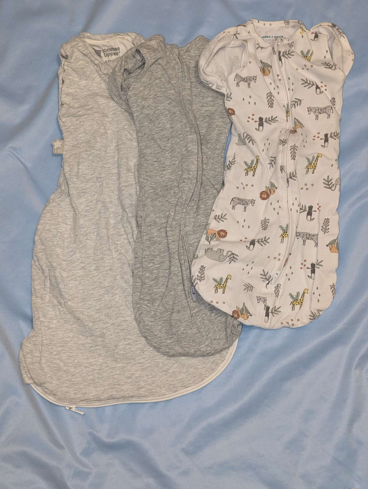 Zipper Swaddles 0-4 months Bundle of 3, 0-3 Months (Newborn)