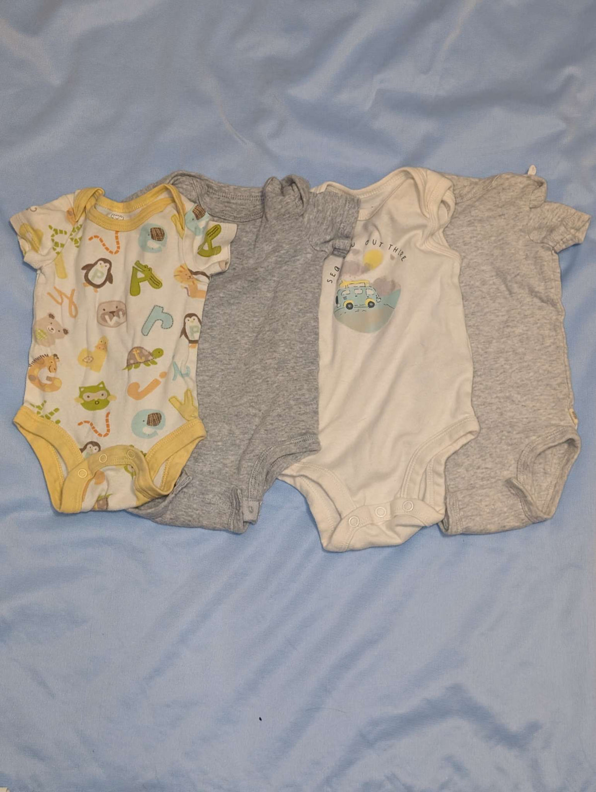 Baby Body Suits (Bundle of 4) (0-3M), Kids 3 Month (0-3M)
