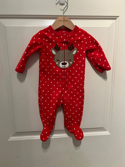 Reindeer footie PJs, Kids 3 Month (0-3M)