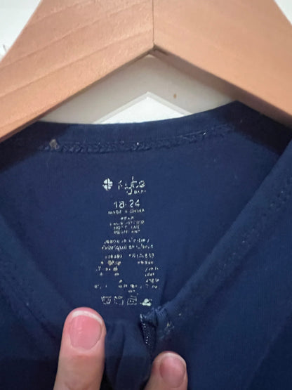 Kyte 18-24 navy footie, Kids 24 Month (18-24M)