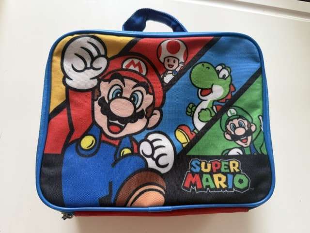 Super mario insulated rectangle Lunch bag (fits bentgo box)