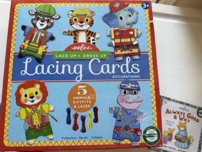 Eeboo Lacing cards dress up toy  (Ages 3+)
