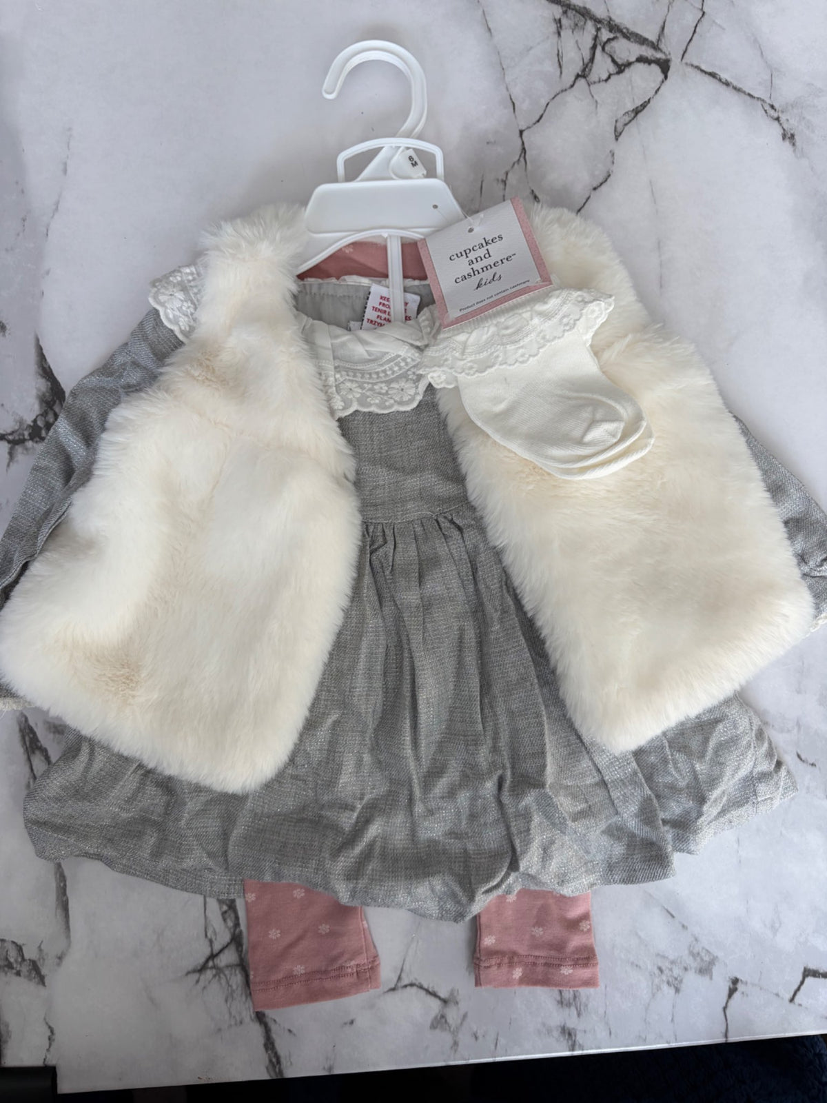 Girls 4-piece Dress Set, 3-6M NWT, Kids 6 Month (3-6M)
