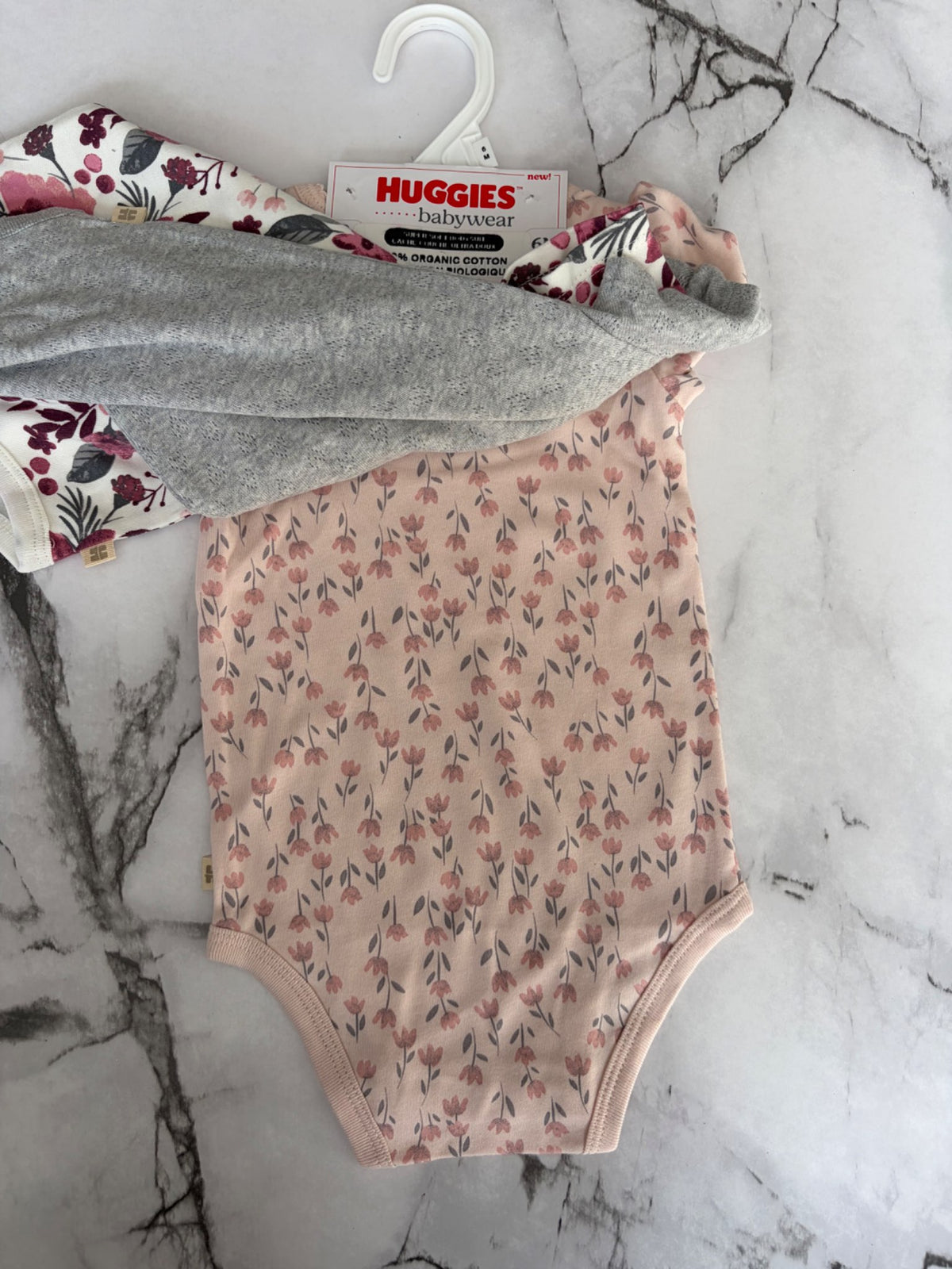 Girls 3-pack Floral t-shirts, 3-6M NWT, Kids 6 Month (3-6M)