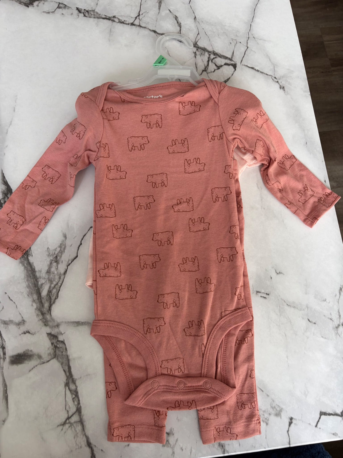 Carters Girls Bear Clothing Set, 6-9M NWT, Kids 9 Month (6-9M)