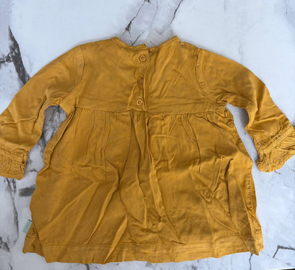 NappiesBaby Yellow Long Sleeve Shirt, 3-6M NWT, Kids 6 Month (3-6M)