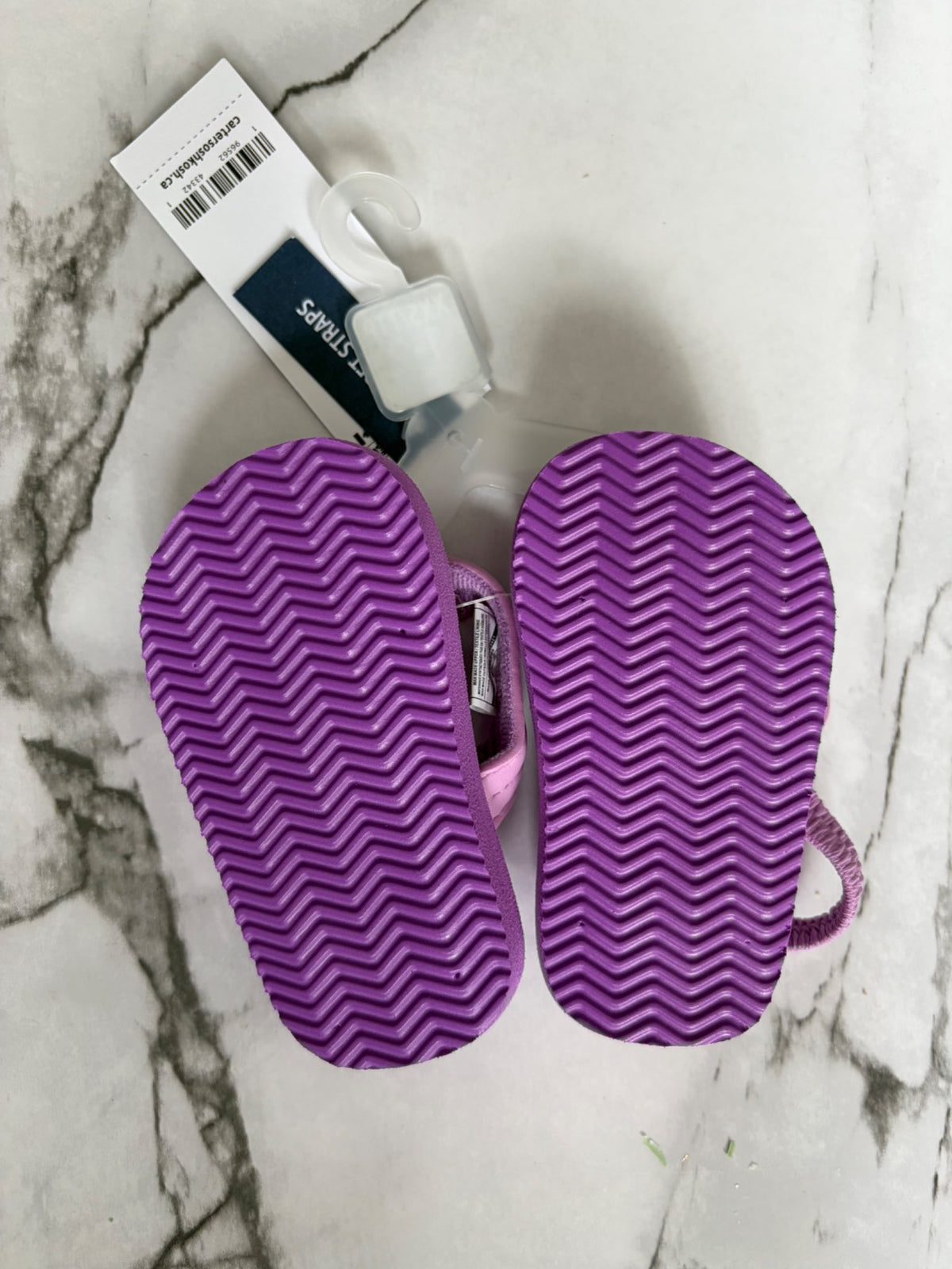 Purple Infant Size 1-2 Flip Flops, NWT, Shoes 2 (Baby: 0-12 mth)