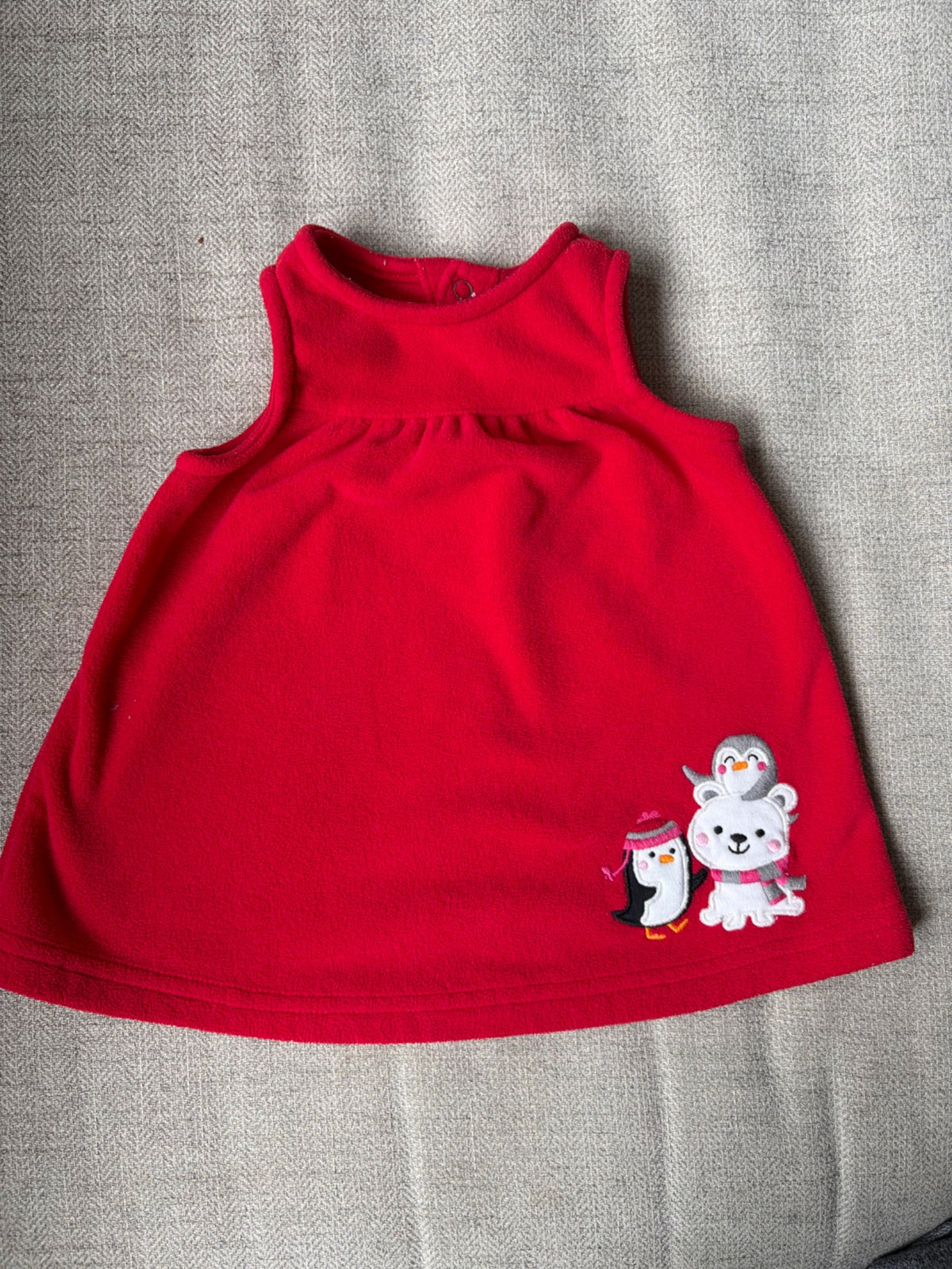 Winter Fleece Dress, 0-3M, Kids 3 Month (0-3M)