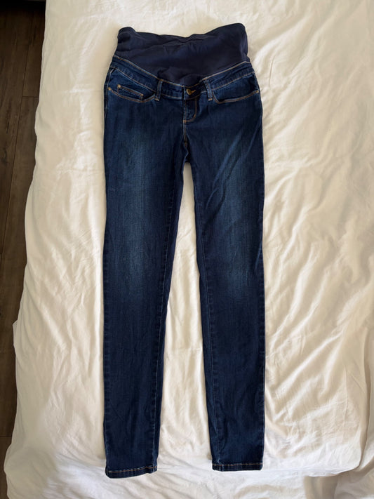 Ripe- Dark Denim Skinny Maternity Jeans- Size Small- EUC, Maternity S (4-6)