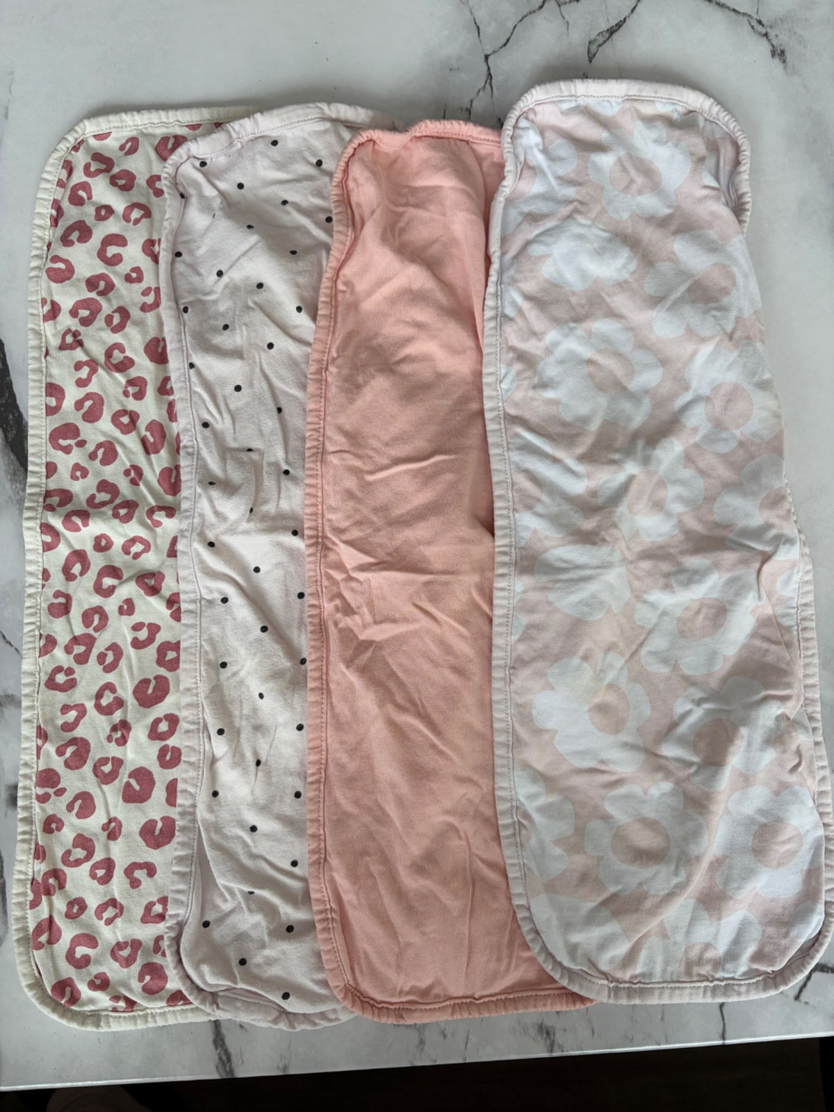 Burp cloth bundle- girls