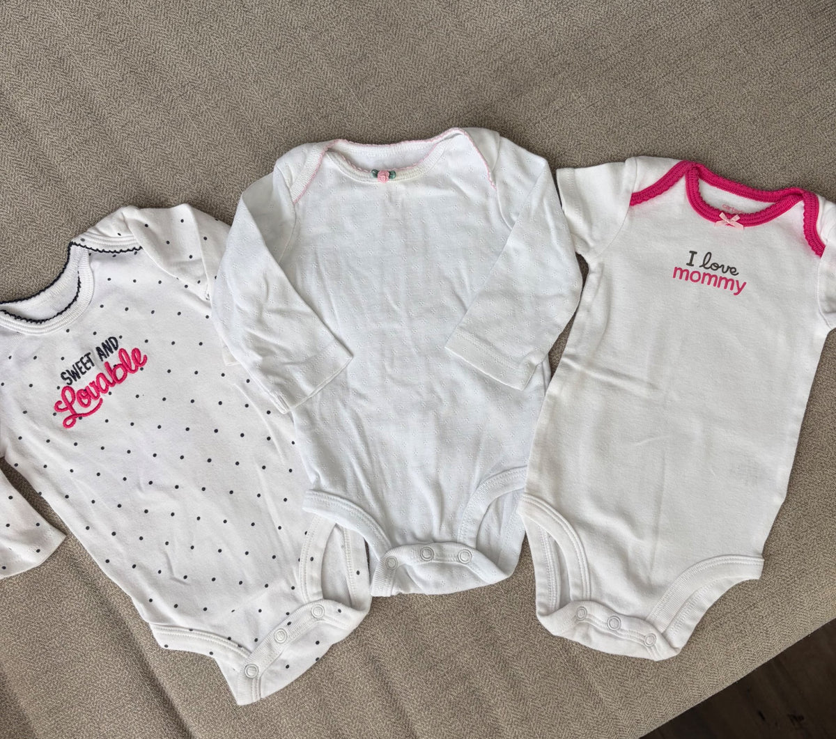 Girls Shirt Bundle x3, 3M , Kids 3 Month (0-3M)