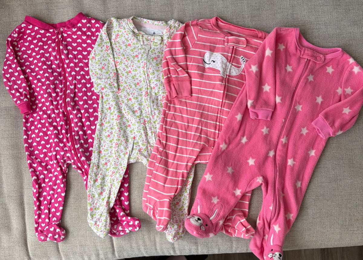 Girls Onesie Bundle x4, 3M, VGUC, Kids 3 Month (0-3M)