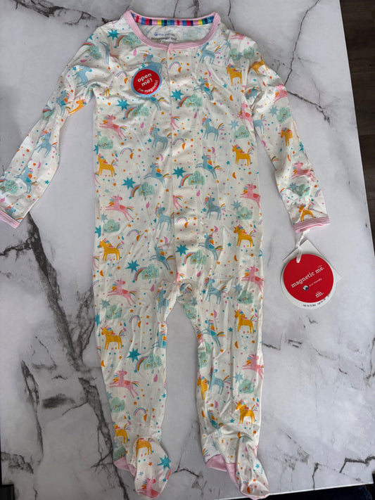 Magnetic Me- Girls Unicorn Sleeper Onesie 6-9M NWT, Kids 9 Month (6-9M)